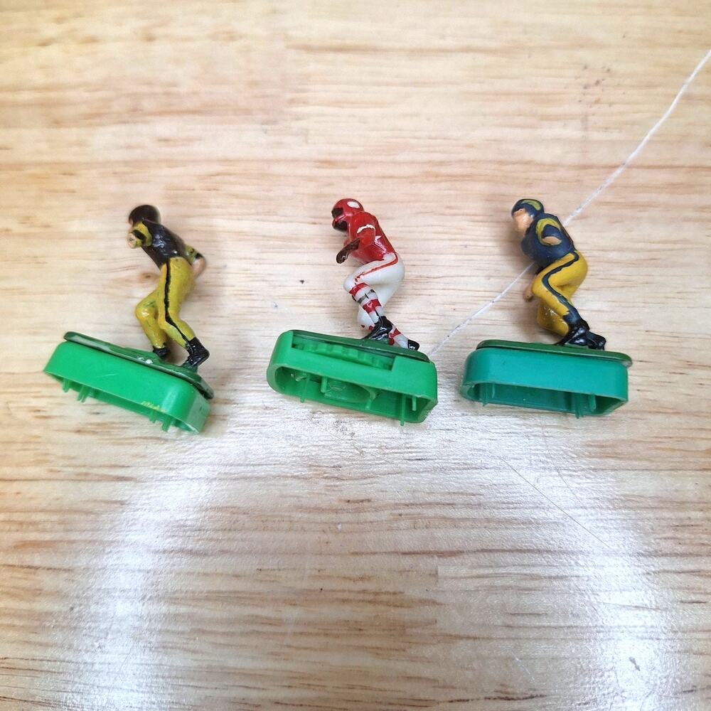 Vintage Tudor Electric Football Figures Set of 3 Chiefs Taylor Steelers Chargers